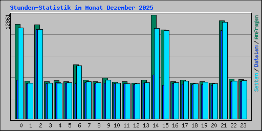 Stunden-Statistik im Monat Dezember 2025